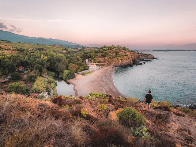Sentier du Littoral d'Argeles à Colioure (Pyrénées-Orientales, Occitanie,France )