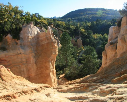 colorado provençal (vaucluse, provence-alpes-côte d'azur,france )