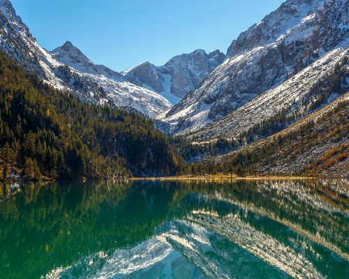 Lac de Gaube (Hautes-Pyrénées, Occitanie,France )